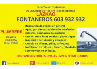Fontaneros Lazkao 603 932 932