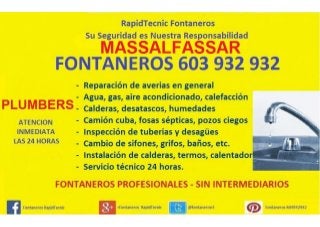 Fontaneros Massalfassar 603 932 932