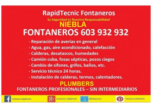 Fontaneros Niebla 603 932 932