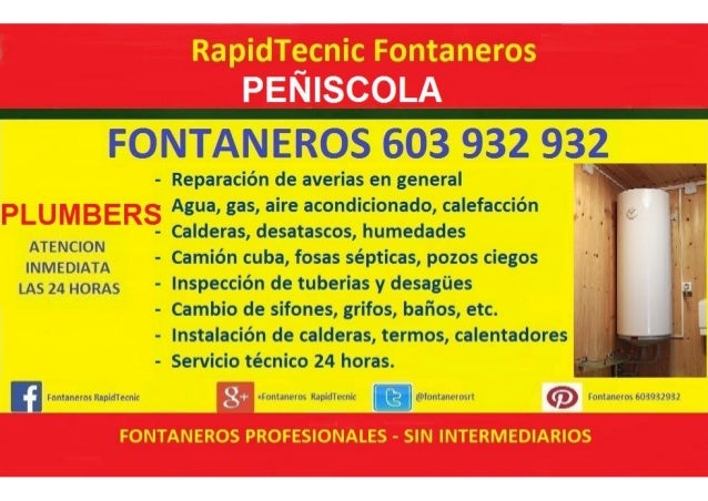 Fontaneros Peñiscola 603 932 932