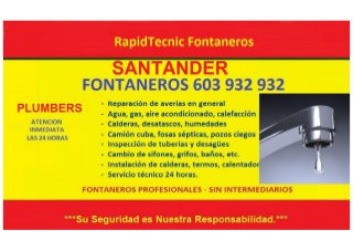 Fontaneros Santander 603 932 932