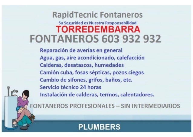 Fontaneros torredembarra 603 932 932