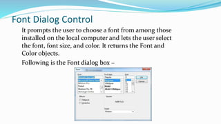 Font dialog & link label | PPTX