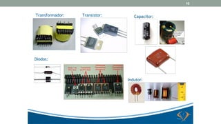 Transformador: Transistor: Capacitor:
Diodos:
Indutor:
10
 