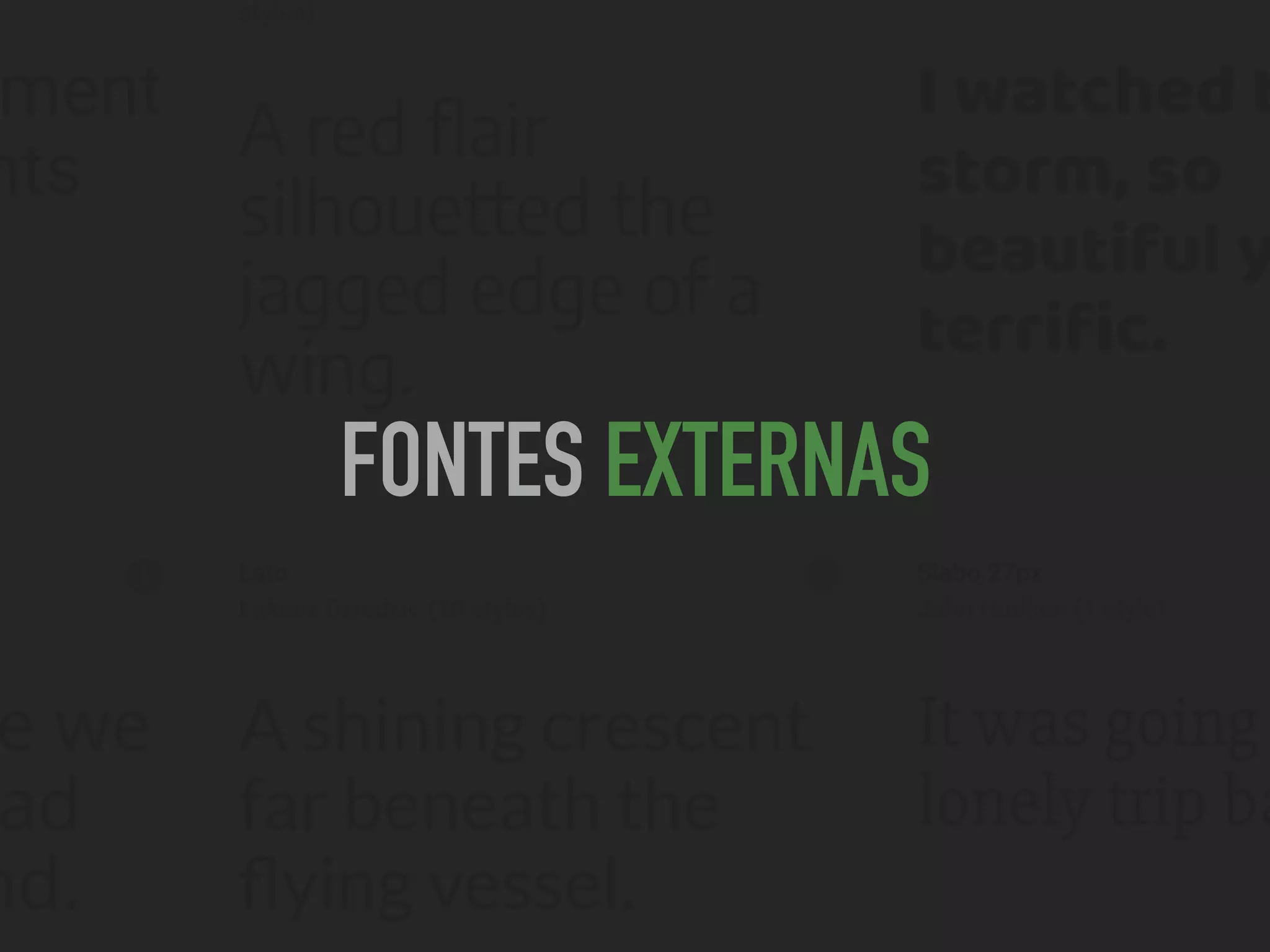 FONTES EXTERNAS
 