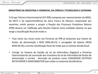 Fontes de alimentação - Aspectos Fiscais e de Política Industrial