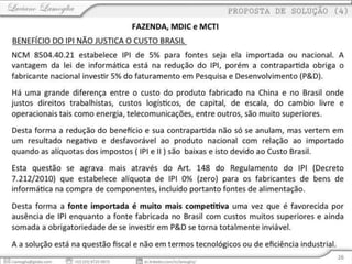 Fontes de alimentação - Aspectos Fiscais e de Política Industrial