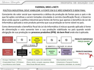 Fontes de alimentação - Aspectos Fiscais e de Política Industrial