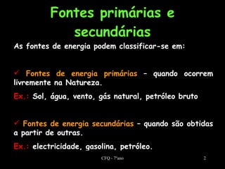 Fontes De Energia | PPT