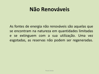 RenováveisPaulo Seixas