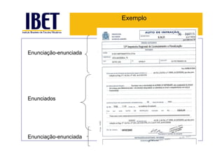 Exemplo




Enunciação-enunciada




Enunciados




Enunciação-enunciada
 