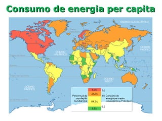 Consumo de energia per capitaConsumo de energia per capita
 