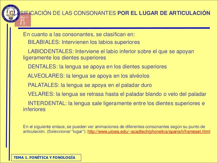 uiowa phonetics Y FonéTica FonologíA