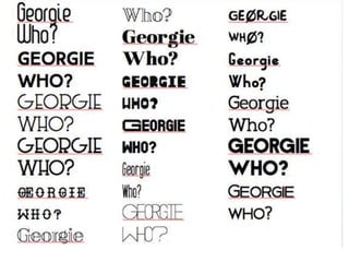Initial Font Ideas | PPTX