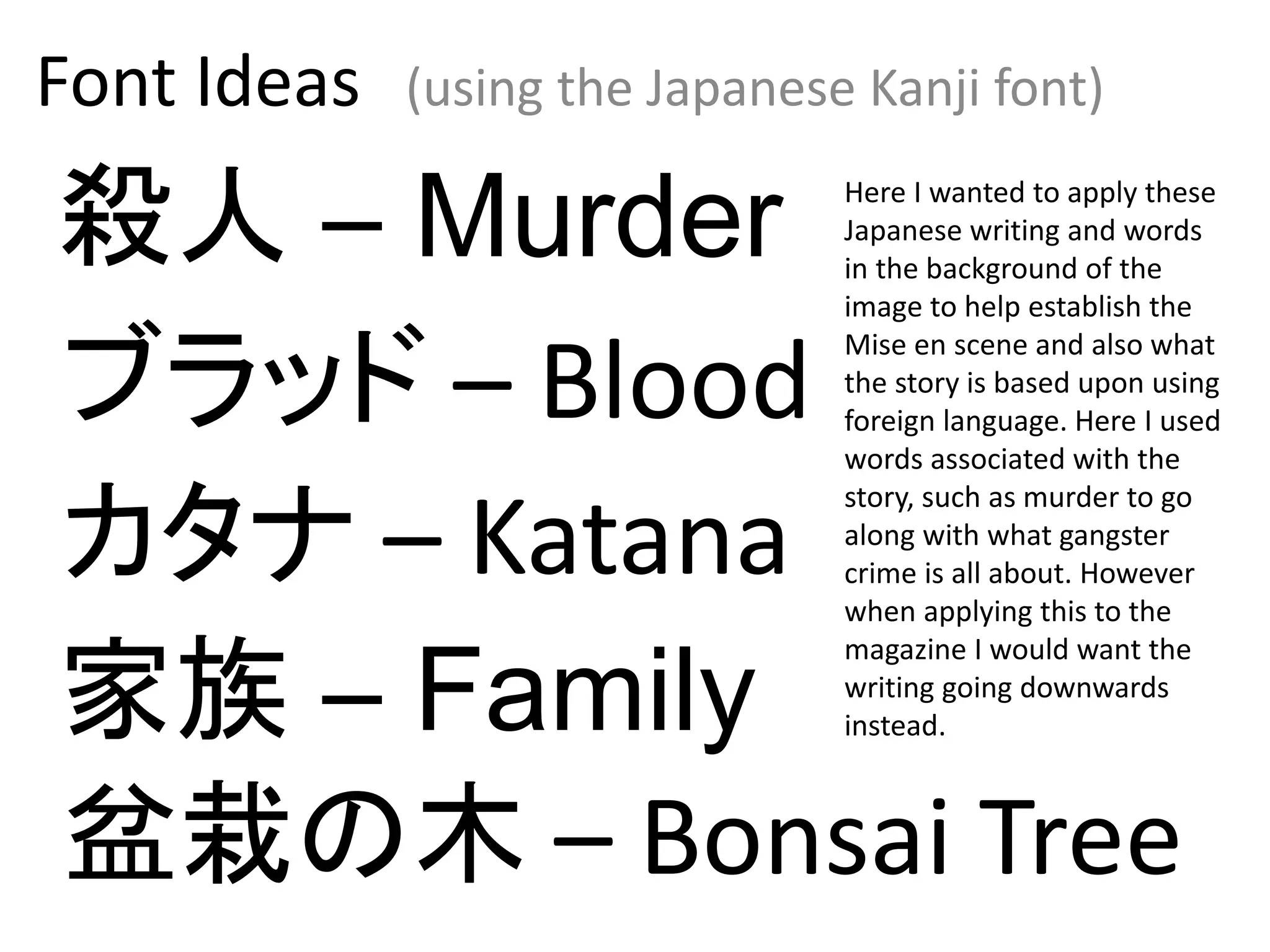 Font ideas (kanji font) | PPTX | Death, Injury, or Military Conflict ...
