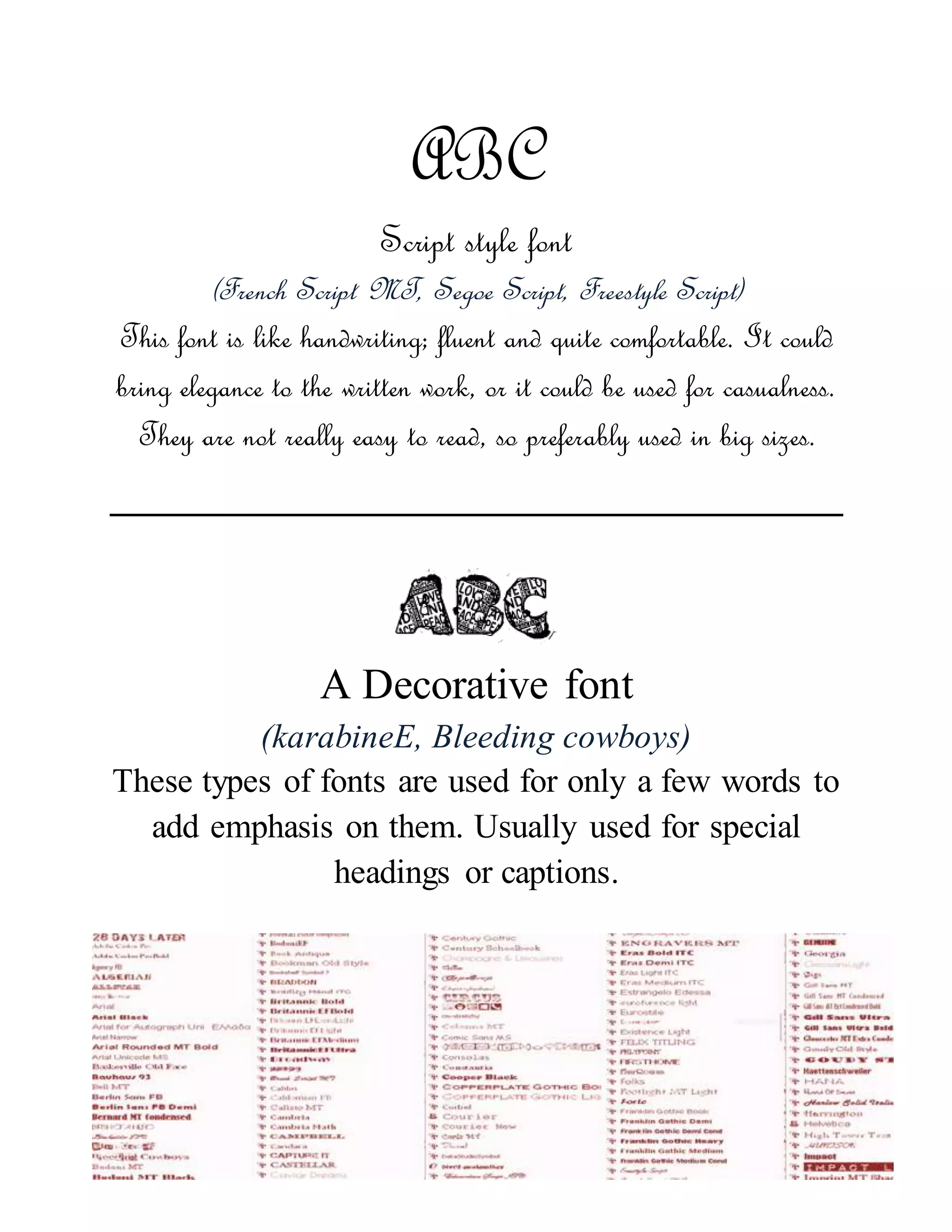 Importance of Fonts | DOCX