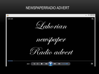 NEWSPAPERRADIO ADVERT
 