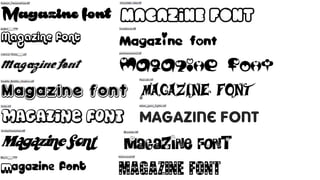Fonts