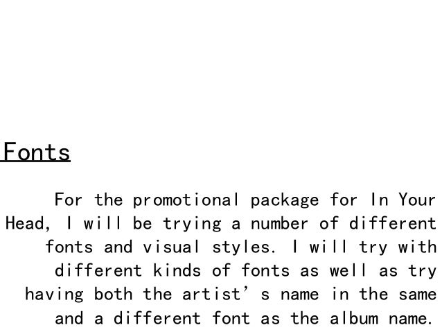 Fonts promotional package