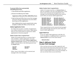 Fonts Best Practices In Osx