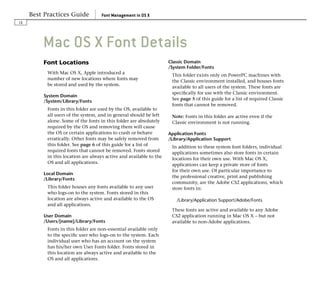 Fonts Best Practices In Osx
