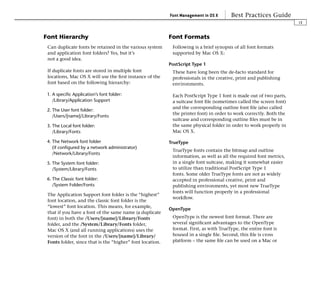 Fonts Best Practices In Osx