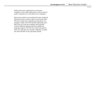 Fonts Best Practices In Osx