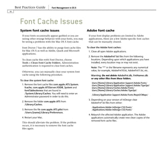 Fonts Best Practices In Osx