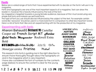 Research into fonts | PPTX