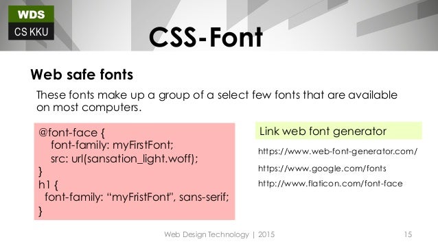 CSS Font & Text style