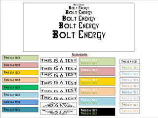 Font Tests Where you can actually see the Differences