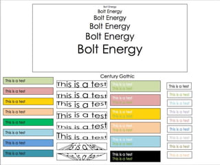 Font Tests Where you can actually see the Differences