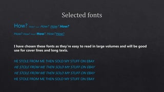 Font type research | PPTX