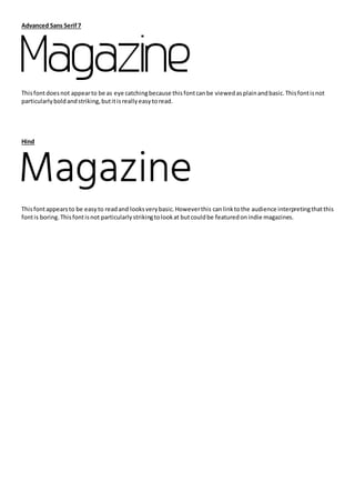 Font types | DOCX