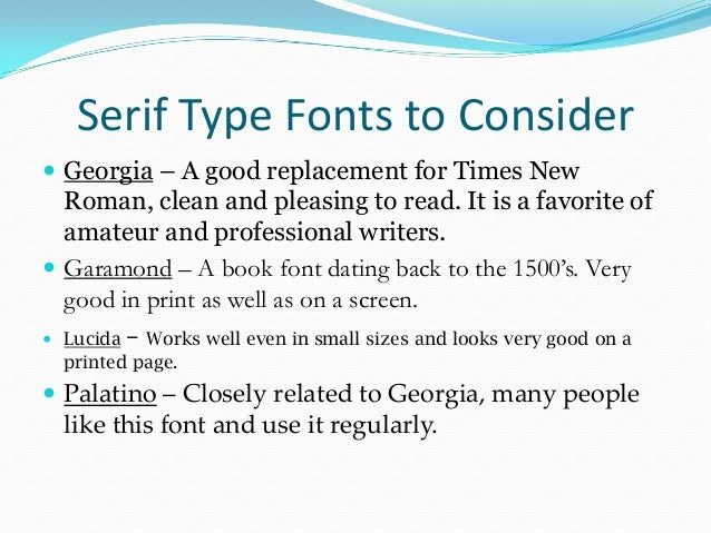 fonts resumes
