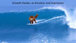 Growth Hacker, as bricoleur and improviser
 