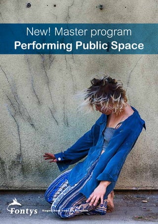 New! Master program
Performing Public Space
 