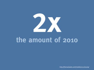 2x
the amount of 2010


            http://thenextweb.com/mobile/2012/05/09/
 