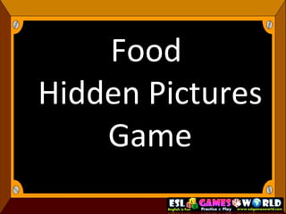 Food  Hidden Pictures Game 