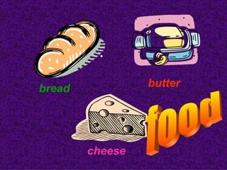 bread butter
cheese