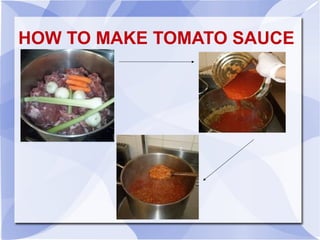 HOW TO MAKE TOMATO SAUCE
 