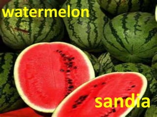 watermelon
sandia
 