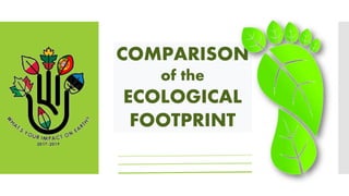 COMPARISON
of the
ECOLOGICAL
FOOTPRINT