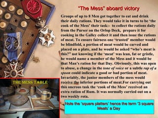 Food aboard Victory | PPT