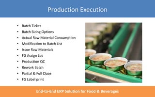 BatchMaster ERP for Food & Beverages | PPTX