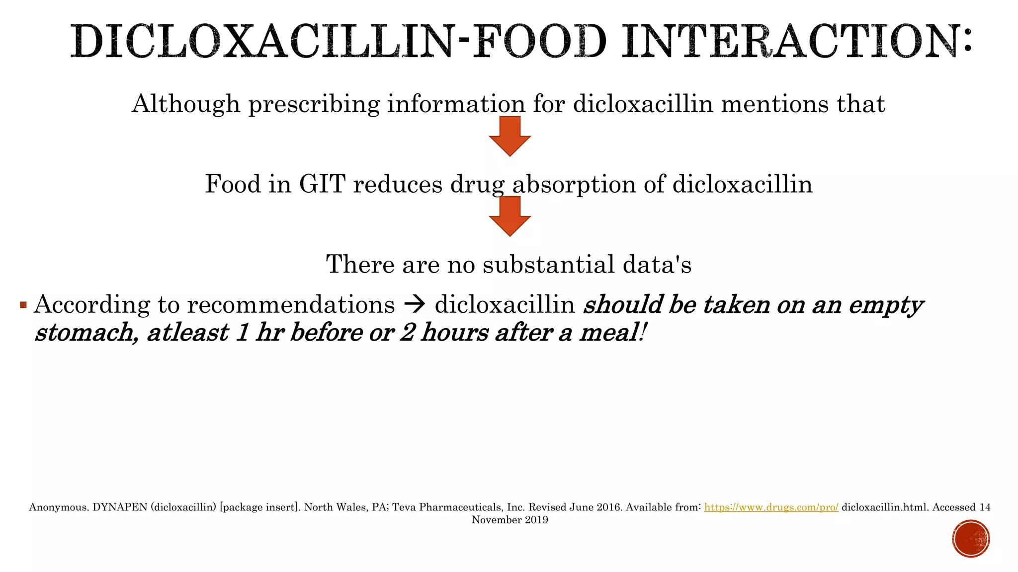 Food drug interactions with penicillins: by RxVichuZ! | PPTX