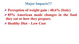 Impact of COVID Pandemic on Food habit and nutrition | PPTX