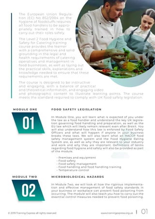 Level 2 Food Hygiene and Safety for Catering | PDF