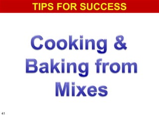 TIPS FOR SUCCESS




41
 