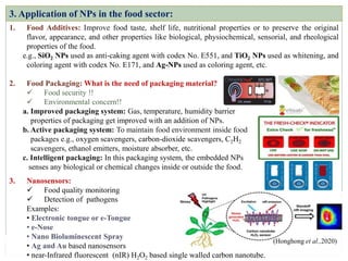 Food nanosensors